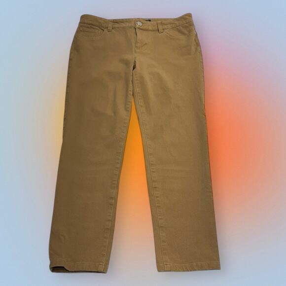 LAUREN RALPH LAUREN Women’s 4 Tan Crop Jeans - Picture 2 of 4